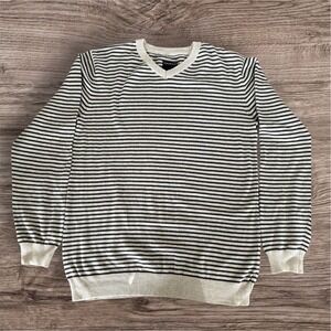 Vintage Y2K Goodale Sweater Stripes Crew Neck Size S Preppy Classic Nautical